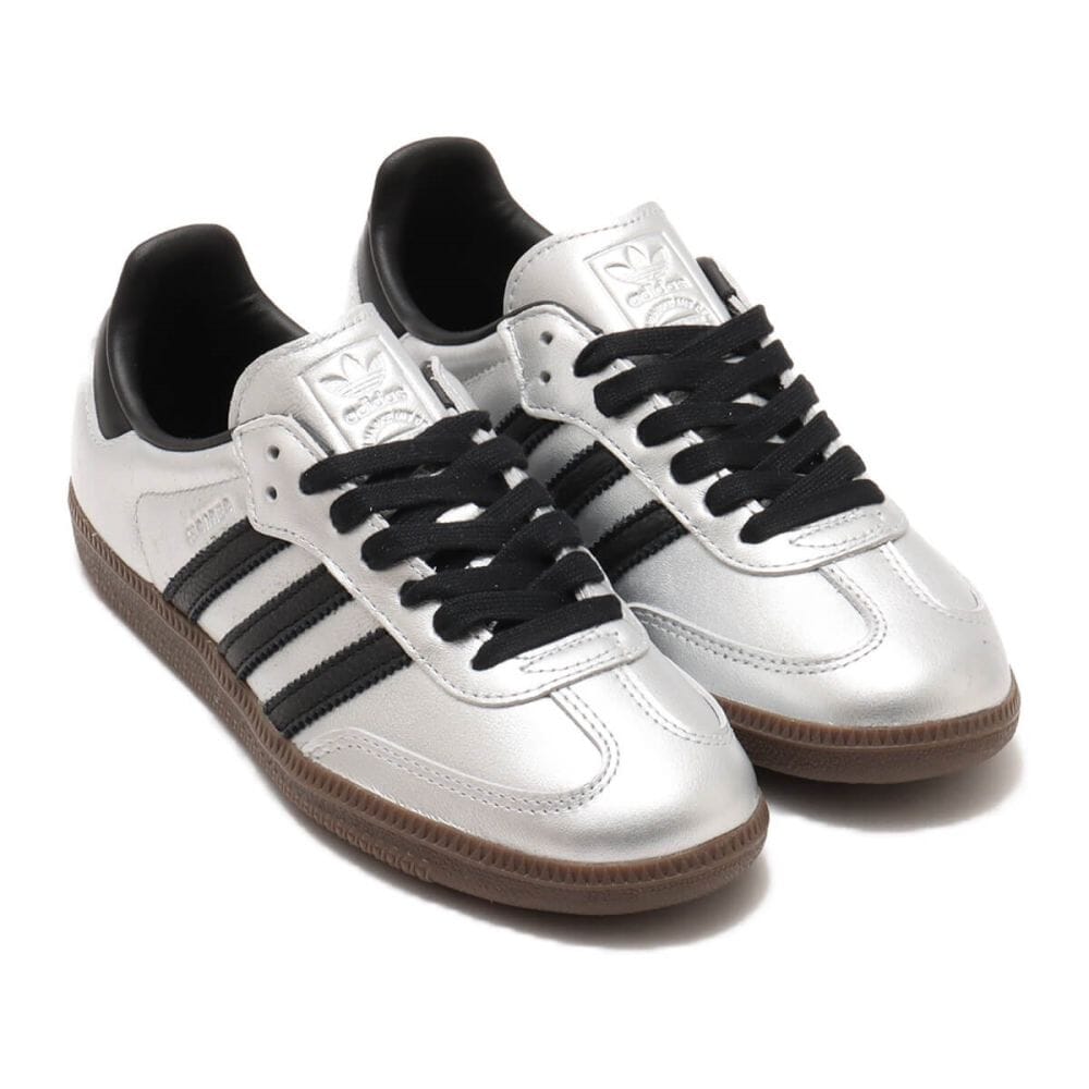 【2024年 6/21 発売】adidas Originals W SAMBA OG “Silver/Black” (アディダス オリジナルス サンバ “シルバー/ブラック”) [JI4218]