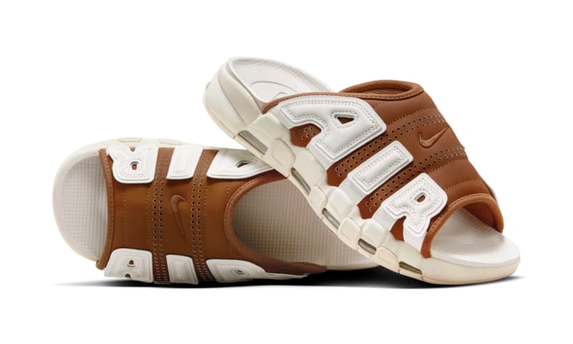 【2024年 発売予定】ナイキ エア モア アップテンポ スライド “セイル/ブラウン” (NIKE AIR MORE UPTEMPO SLIDE “Sail/Brown”) [FQ8700-200]