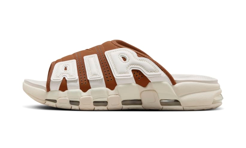 【2024年 7/11 発売】ナイキ エア モア アップテンポ スライド “セイル/ブラウン” (NIKE AIR MORE UPTEMPO SLIDE “Sail/Brown”) [FQ8699-200/FQ8700-200]