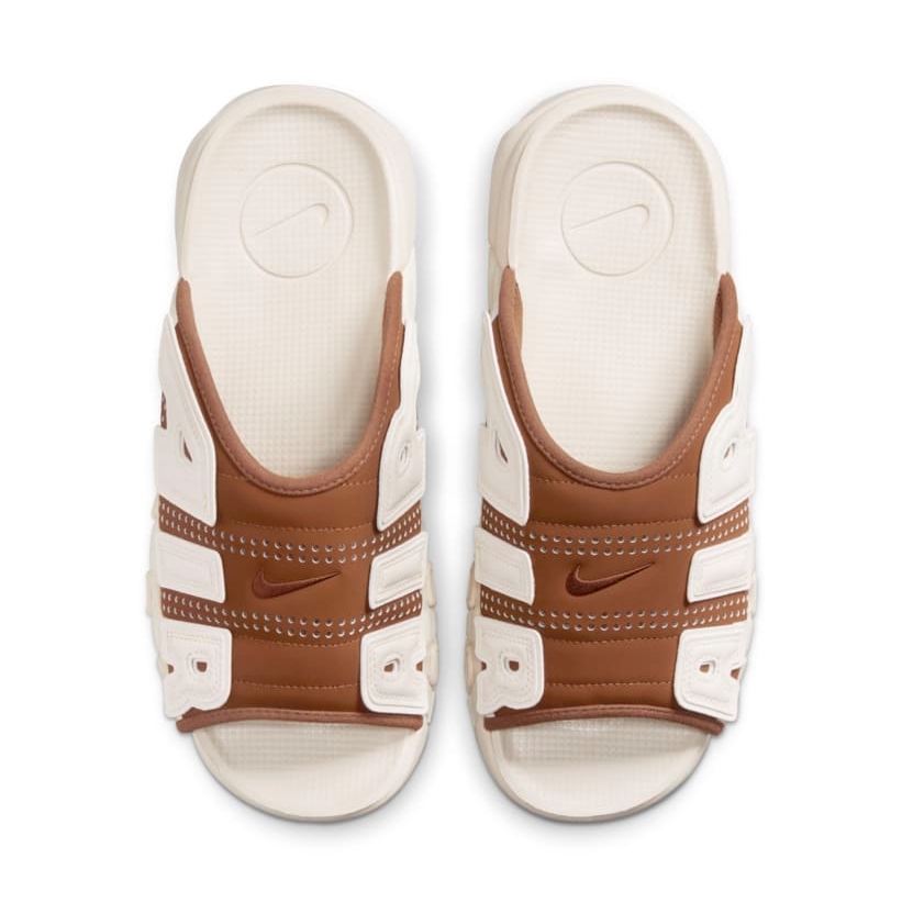 【2024年 7/11 発売】ナイキ エア モア アップテンポ スライド “セイル/ブラウン” (NIKE AIR MORE UPTEMPO SLIDE “Sail/Brown”) [FQ8699-200/FQ8700-200]