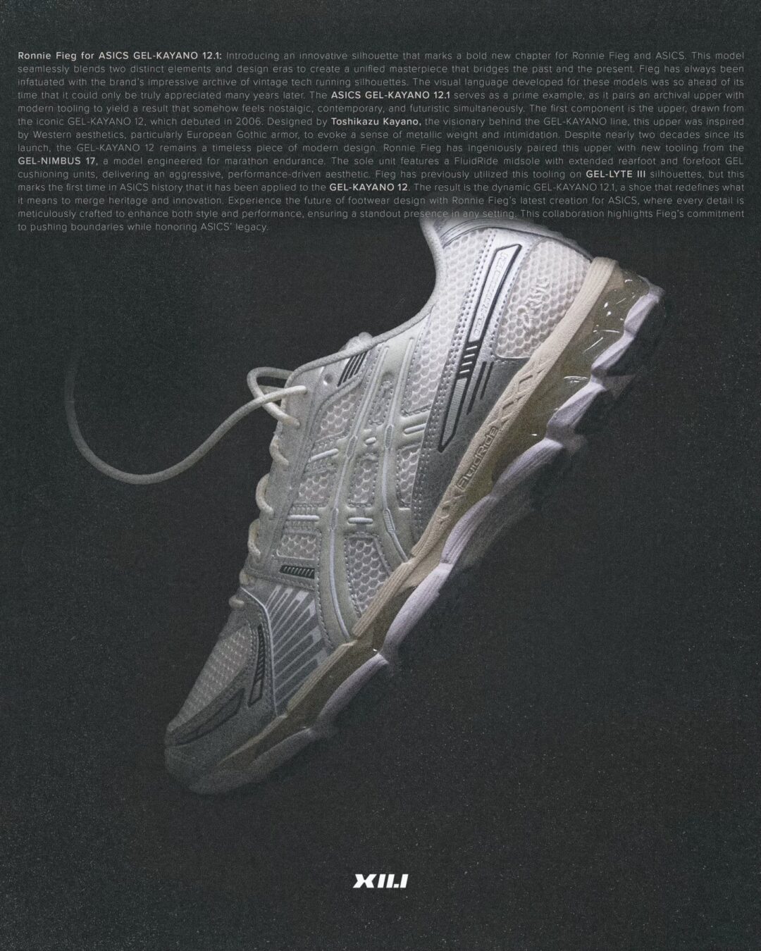 【2024年 6/21 & 6/24 発売】KITH Ronnie Fieg x ASICS GEL-KAYANO 12.1 (キス ロニー・ファイグ アシックス ゲルカヤノ) [AI1203A555.100/AI1203A555.101]