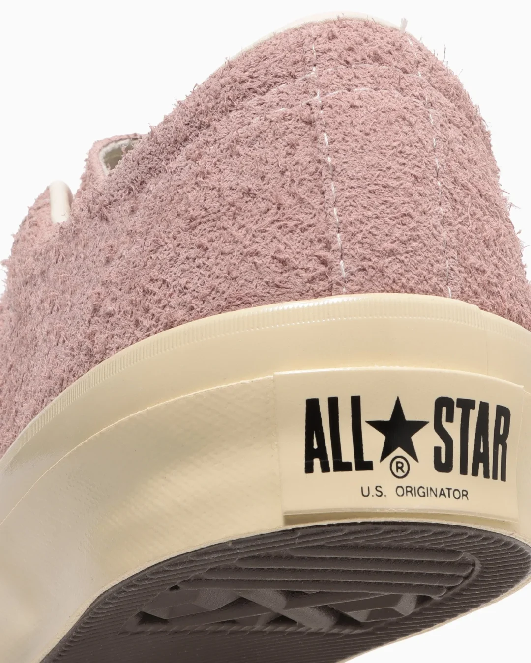 【2024年 6/18 発売】ダスティーピンクカラーの毛足の長いスエード素材を採用した CONVERSE STAR&BARS US SUEDE “Dusty Pink” (コンバース スター＆バーズ US スエード)