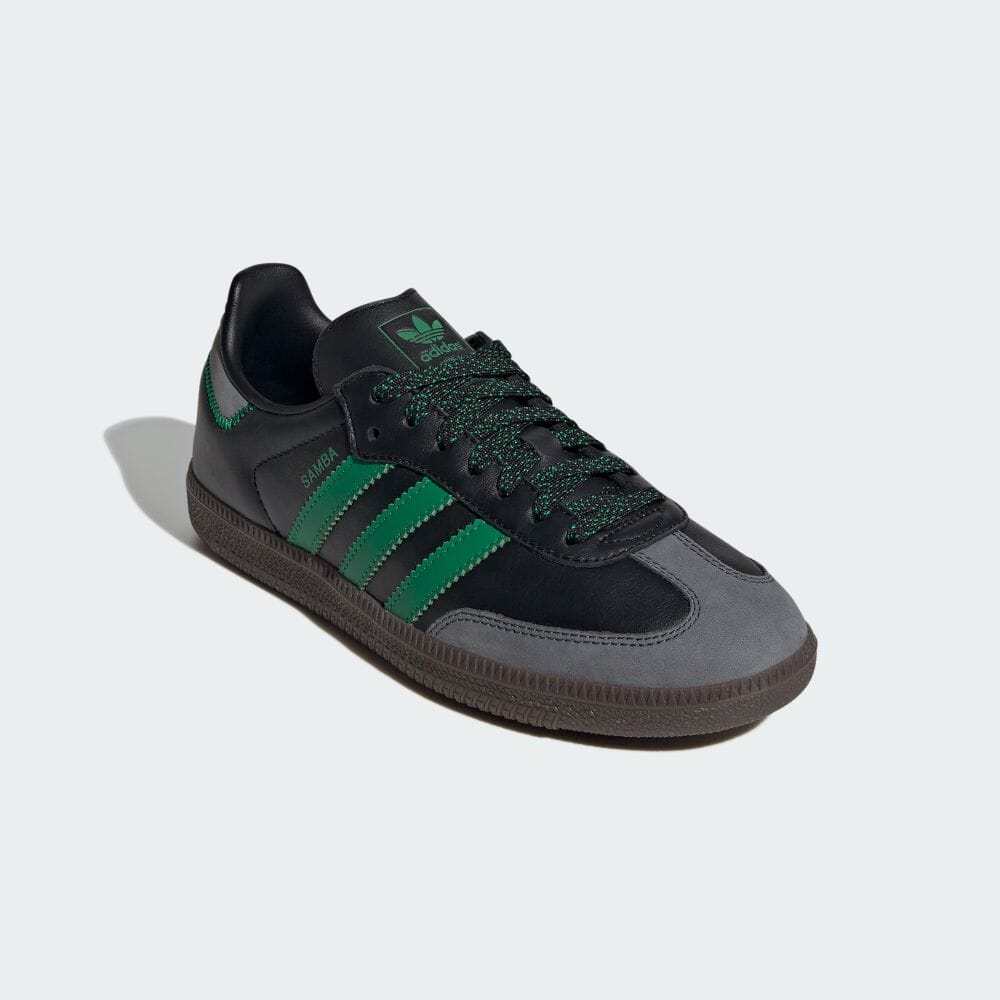 【2024年 6/13 発売】adidas Originals SAMBA OG “Core Black/Green” (アディダス オリジナルス サンバ OG “コアブラック/グリーン”) [IE6520]