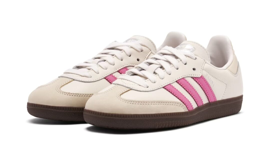 【2024年 発売】adidas Originals W SAMBA OG “White/Lucid Pink” (アディダス オリジナルス サンバ OG “ホワイト/ルシッドピンク”) [IG1962]