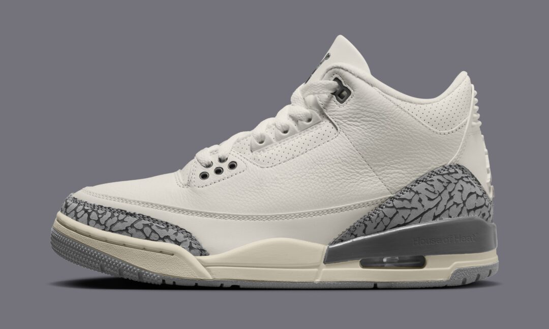 【2025年 4/10 発売予定】ナイキ ウィメンズ エア ジョーダン 3 レトロ “セイル/セメントグレー” (NIKE WMNS AIR JORDAN 3 RETRO “Sail/Cement Grey”) [CK9246-100]