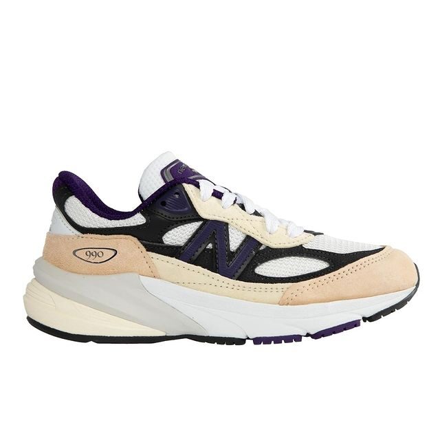 【2024年 6/27 発売】New Balance U990v6 WB6 “White/Black Plum” Made in USA (ニューバランス メイドインUSA) [U990WB6]