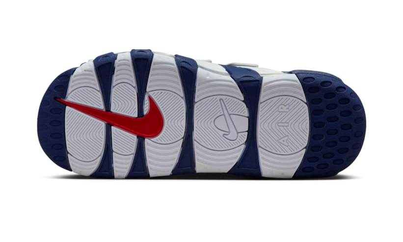 【2025年 リストック】NIKE AIR MORE UPTEMPO SLIDE “Olympic” (ナイキ エア モア アップテンポ スライド “オリンピック”) [FQ8699-400/FQ8700-400]