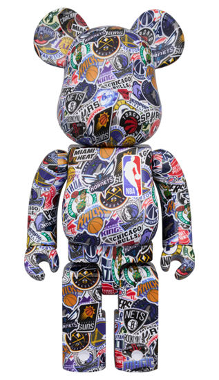 NBA × BE@RBRICK 総柄デザインが「MEDICOM TOY EXHIBITION 24」開催記念として2024年 7/23 発売予定 (べアブリック エヌビーエー)