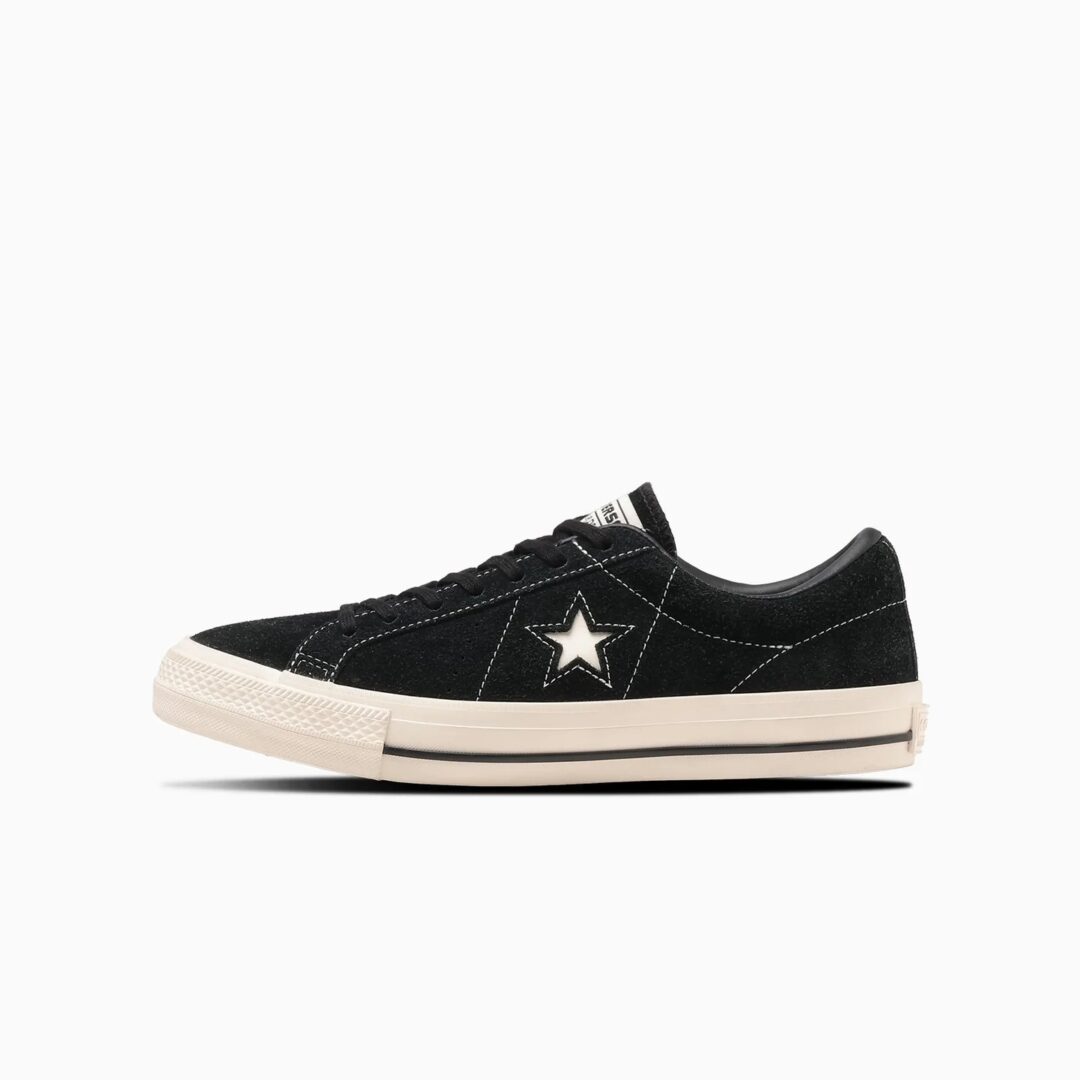 【2024年 7/30 発売】ワンスターの50周年を記念した CONVERSE ONE STAR SK + “Black/White” (コンバース ワンスタ－ “ブラック/ホワイト”)