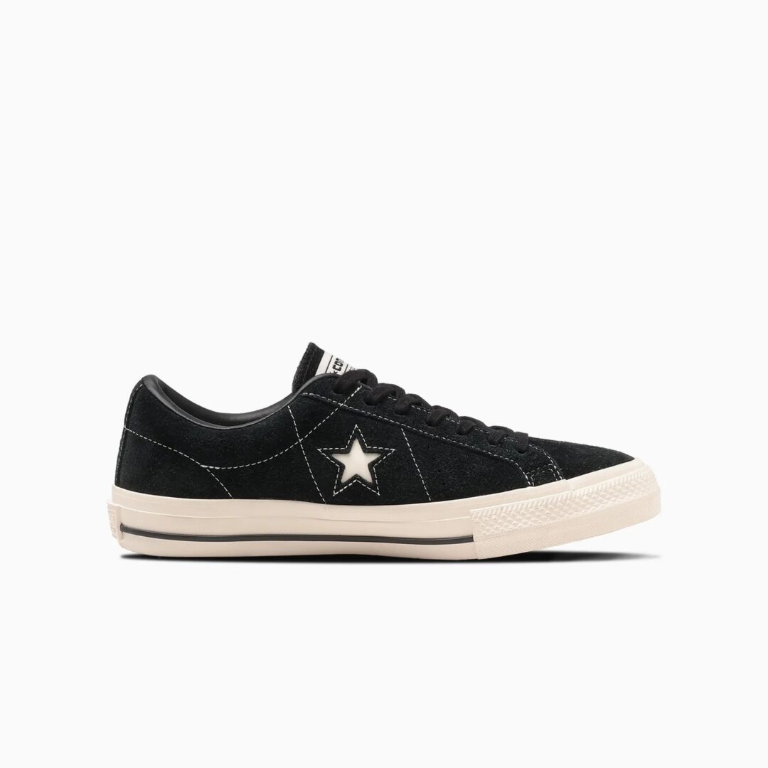 【2024年 7/30 発売】ワンスターの50周年を記念した CONVERSE ONE STAR SK + “Black/White” (コンバース ワンスタ－ “ブラック/ホワイト”)