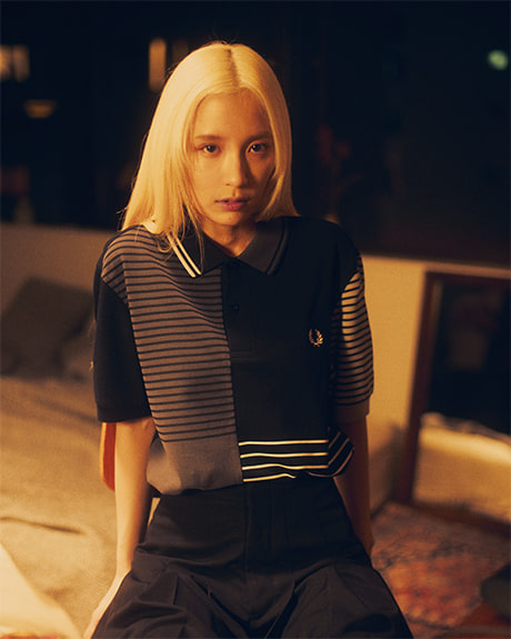 FRED PERRY × BEAMS グローバルプロジェクト！無彩色でハイコントラストなパッチワークデザインを落とし込んだ「BLANK CANVAS」が2024年 7/26 発売 (フレッドペリー ビームス)