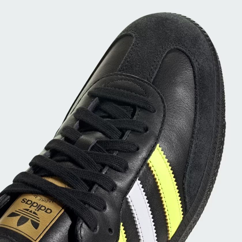 【2024年 発売】adidas Originals SAMBA OG “Core Black/Solar Yellow/Matte Gold” (アディダス オリジナルス サンバ OG “ブラック/ソーラーイエロー/ゴールド”) [ID1380]