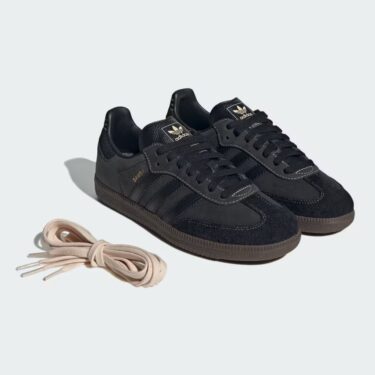 【2024年 8/2 発売】adidas Originals W SAMBA OG “Core Black/Crystal Sand” (アディダス オリジナルス サンバ OG “コアブラック/クリスタルサンド”) [IH5371]