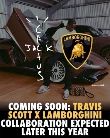 トラヴィス・スコット × ランボルギーニ コラボが2024年内にリリース予定 (Travis Scott Lamborghini)