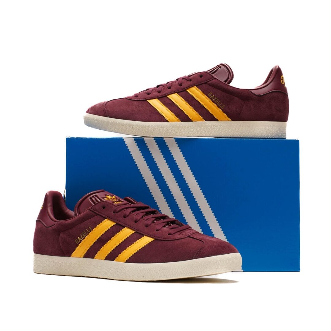 【2024年 7/16 発売】ロサンゼルスFC × アディダス オリジナルス ガゼル (Los Angeles Football Club adidas Originals GAZELLE “Maroon/Crew Yellow”) [IH2629]