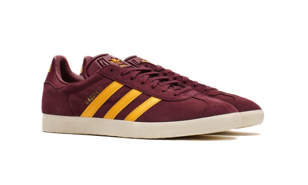 【2024年 7/16 発売】ロサンゼルスFC × アディダス オリジナルス ガゼル (Los Angeles Football Club adidas Originals GAZELLE “Maroon/Crew Yellow”) [IH2629]