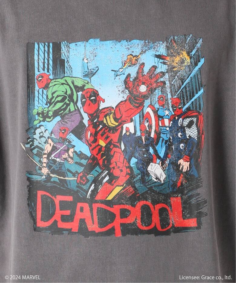 【受注生産 8/25 19:00まで】JOURNAL STANDARD × DEAD POOL Tshirtが2024年 10月上旬 発売 (ジャーナルスタンダード デッドプール)