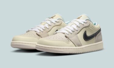 【2024年末 発売予定】NIKE AIR JORDAN 1 LOW “Sanddrift/Glacier Blue” (ナイキ エア ジョーダン 1 ロー “サンドドリフト/グレーシャーブルー”) [HQ3440-101]