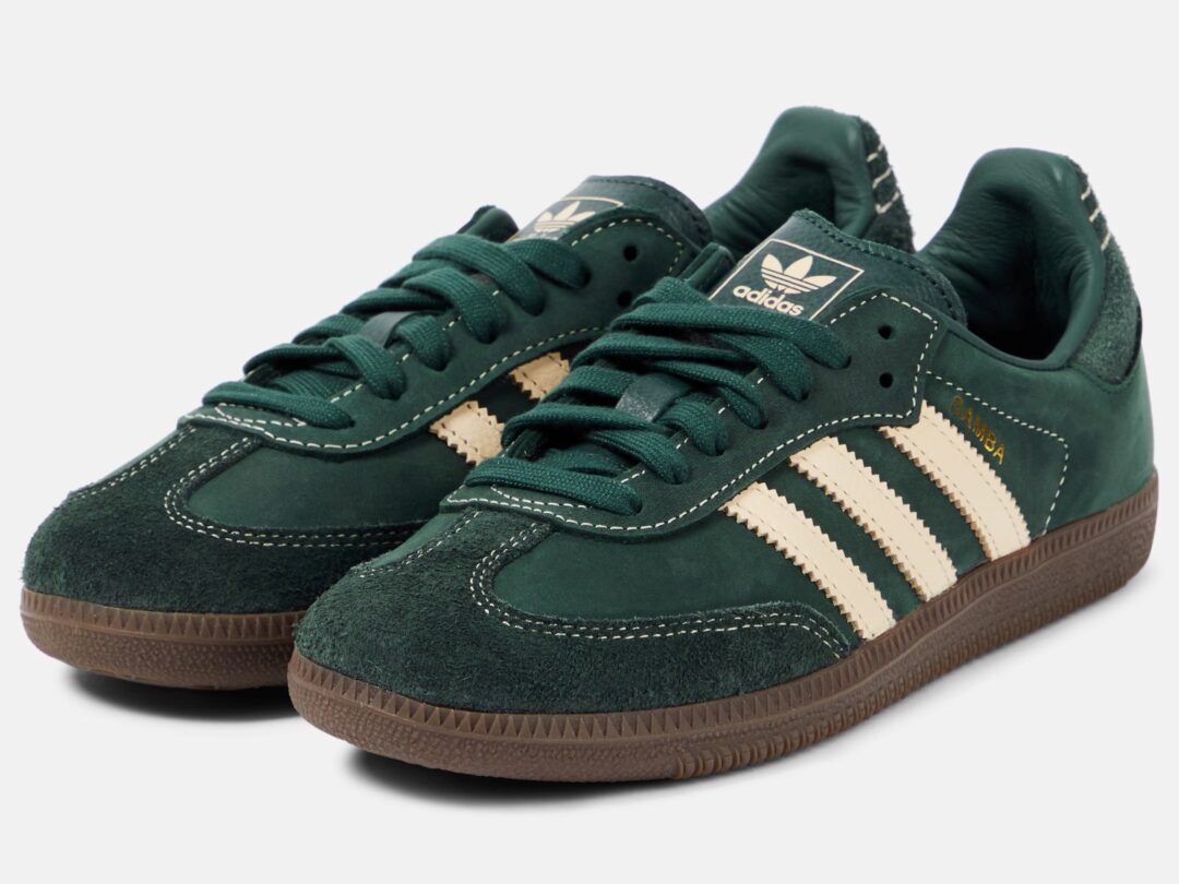 【2024年 8/2 発売】adidas Originals W SAMBA OG “Mineral Green/Crystal Sand” (アディダス オリジナルス サンバ OG “グリーン/ガム”) [IG1986]