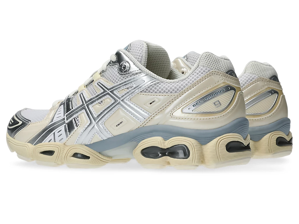 【2024年 8/1 発売】emmi x ASICS GEL-NIMBUS 9 “White/Pure Silver” (エミ アシックス ゲルニンバス) [1201A424.106]