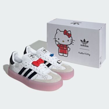 【2024年 8/1 発売】HELLO KITTY x adidas Originals SAMBAE “White/Black/Clear Pink” (ハローキティ キティちゃん アディダス オリジナルス サンベイ “ホワイト/ブラック/クリアピンク”) [IG4450]