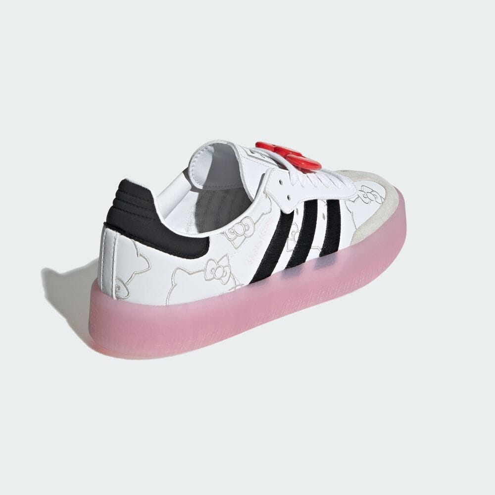 【2024年 8/1 発売】HELLO KITTY x adidas Originals SAMBAE “White/Black/Clear Pink” (ハローキティ キティちゃん アディダス オリジナルス サンベイ “ホワイト/ブラック/クリアピンク”) [IG4450]