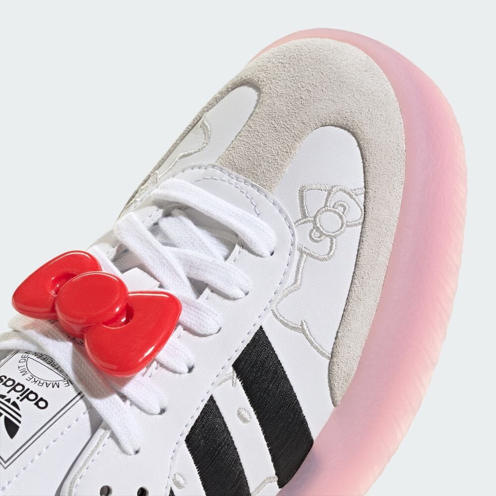 【2024年 8/1 発売】HELLO KITTY x adidas Originals SAMBAE “White/Black/Clear Pink” (ハローキティ キティちゃん アディダス オリジナルス サンベイ “ホワイト/ブラック/クリアピンク”) [IG4450]