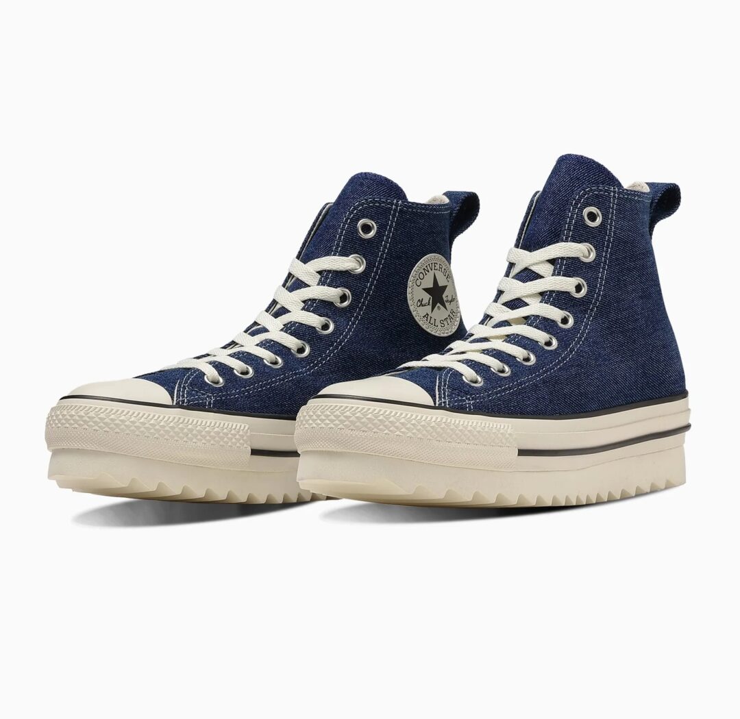 【2024年 7/26 発売】デニム素材をアッパーに使用した CONVERSE ALL STAR SHARKSOLE DM HI (コンバース オールスター シャークソール)