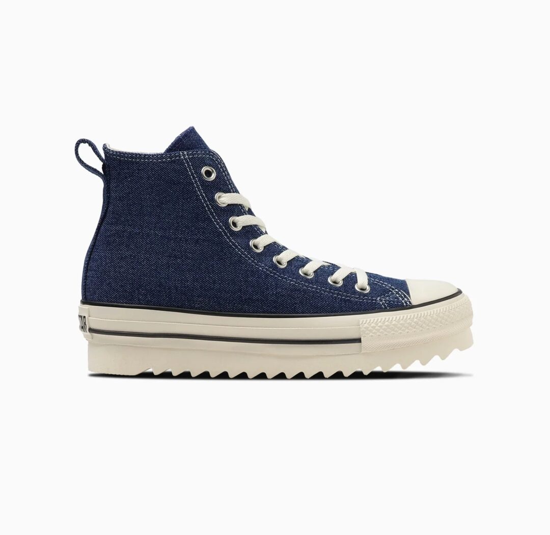 【2024年 7/26 発売】デニム素材をアッパーに使用した CONVERSE ALL STAR SHARKSOLE DM HI (コンバース オールスター シャークソール)