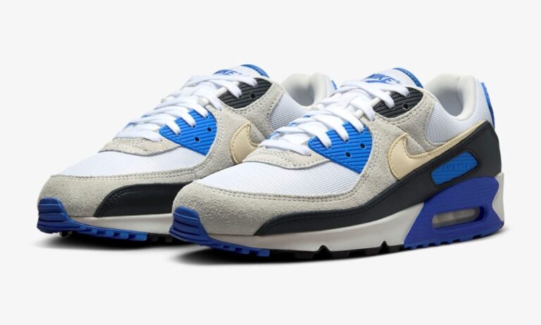 Nike air max 90 white and blue online