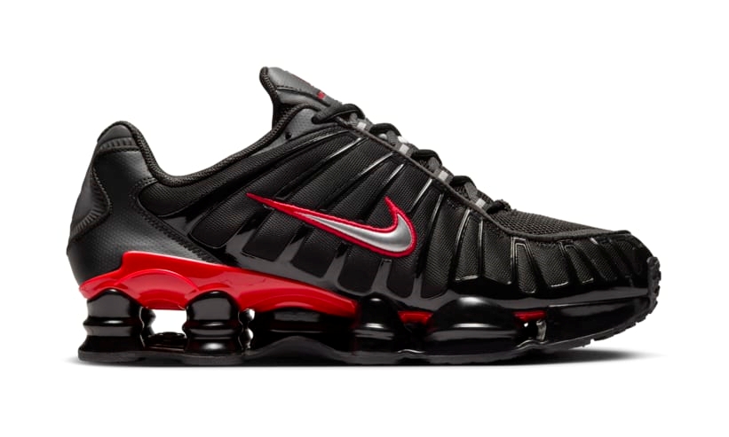 【2024年末 発売予定】ナイキ ショックス TL “ブラック/ユニバーシティレッド/メタリックシルバー” (NIKE SHOX TL “Black/University Red/Metallic Silver”) [CN0151-003]