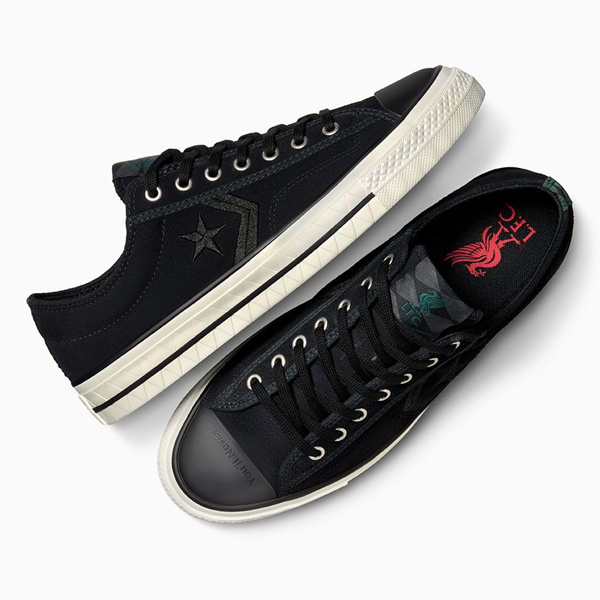 【海外発売】Liverpool FC × CONVERSE US STAR PLAYER 76 OX "Black/Egret" (リバプール コンバース)