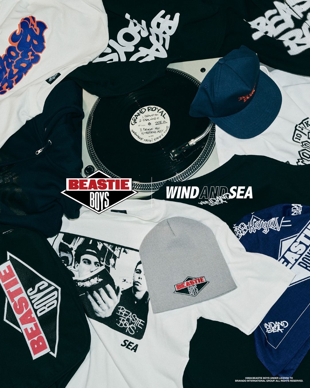 WIND AND SEA × BEASTIE BOYS コラボが2024年 7/27 発売 (ウィンダンシー ビースティ・ボーイズ)