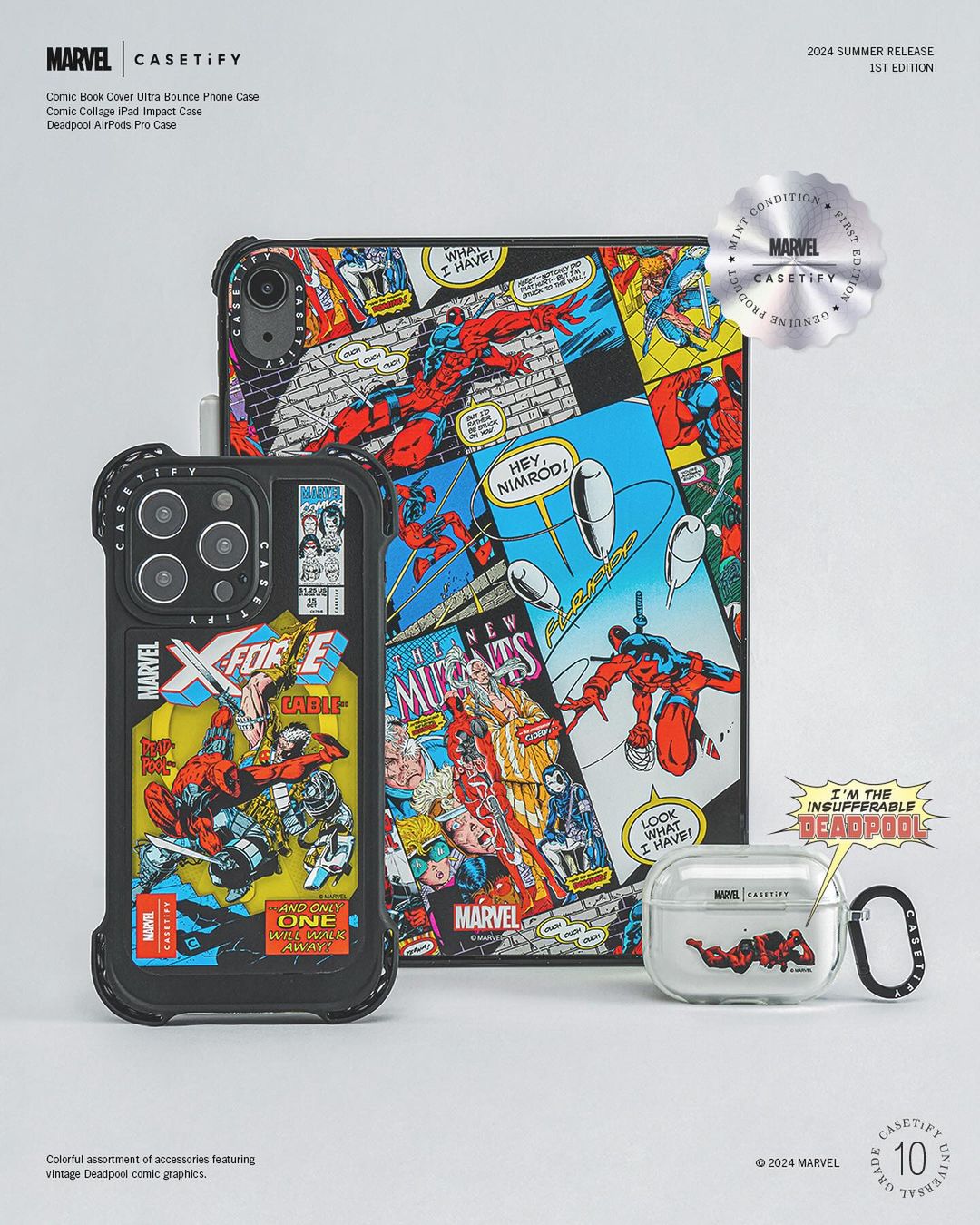 CASETiFY × Deadpool & Wolverine コラボが2024年 7/30 発売 (ケースティファイ デッドプール&ウルヴァリン)