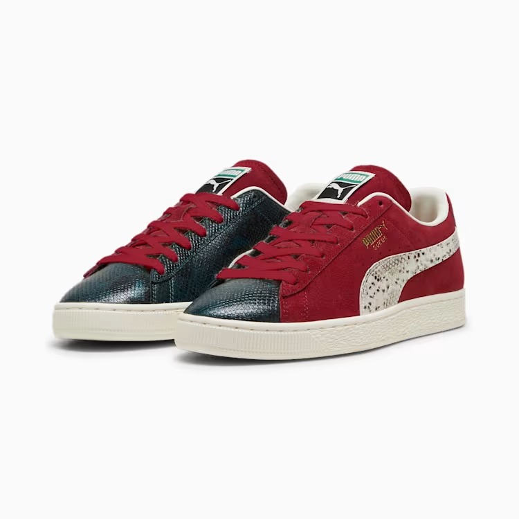 【2024年 7/21 発売】PUMA SUEDE SPLIT “Black/Red” (プーマ スエード スプリット “ブラック/レッド”) [398706-01/398706-02]