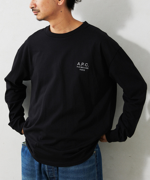 A.P.C. for JOURNAL STANDARD relume 別注 ロゴ刺繍 ロングスリーブTee が2024年 8月中旬 発売 (アーペーセー ジャーナルスタンダード レリューム)