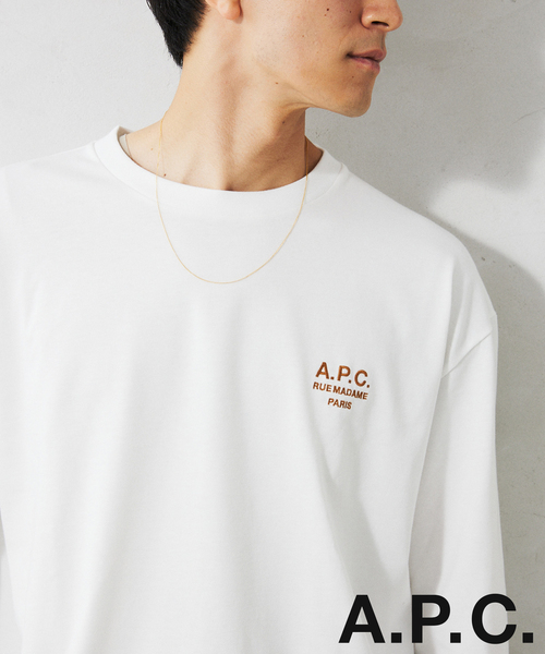 A.P.C. for JOURNAL STANDARD relume 別注 ロゴ刺繍 ロングスリーブTee が2024年 8月中旬 発売 (アーペーセー ジャーナルスタンダード レリューム)