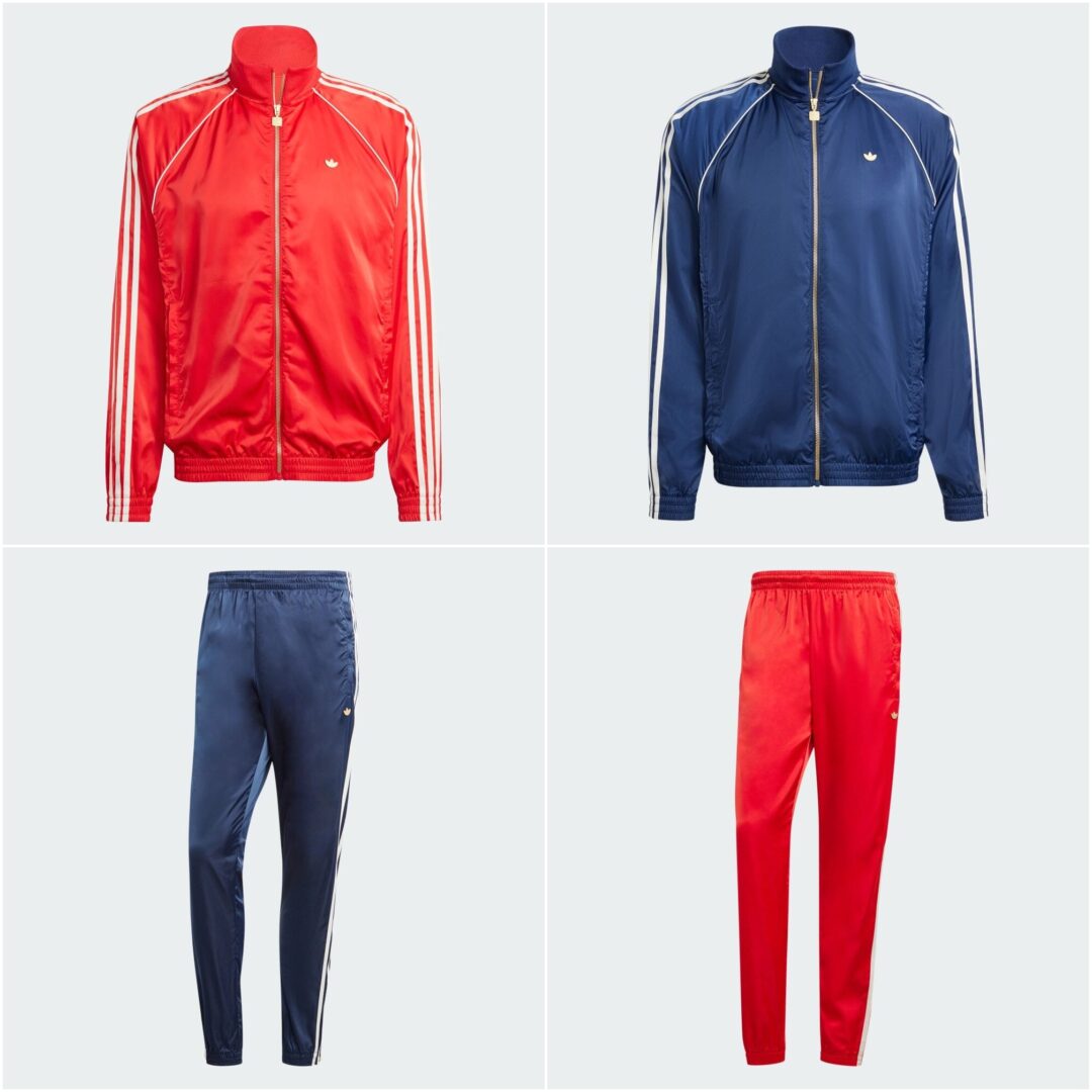 クラシックなアディダス ロゴ入りの、サテンのトラックトップ & トラックパンツが2024年 7/26 発売 (adidas Originals Track Top Pants) [IY3406/IZ3187/IZ3188/IZ3189]