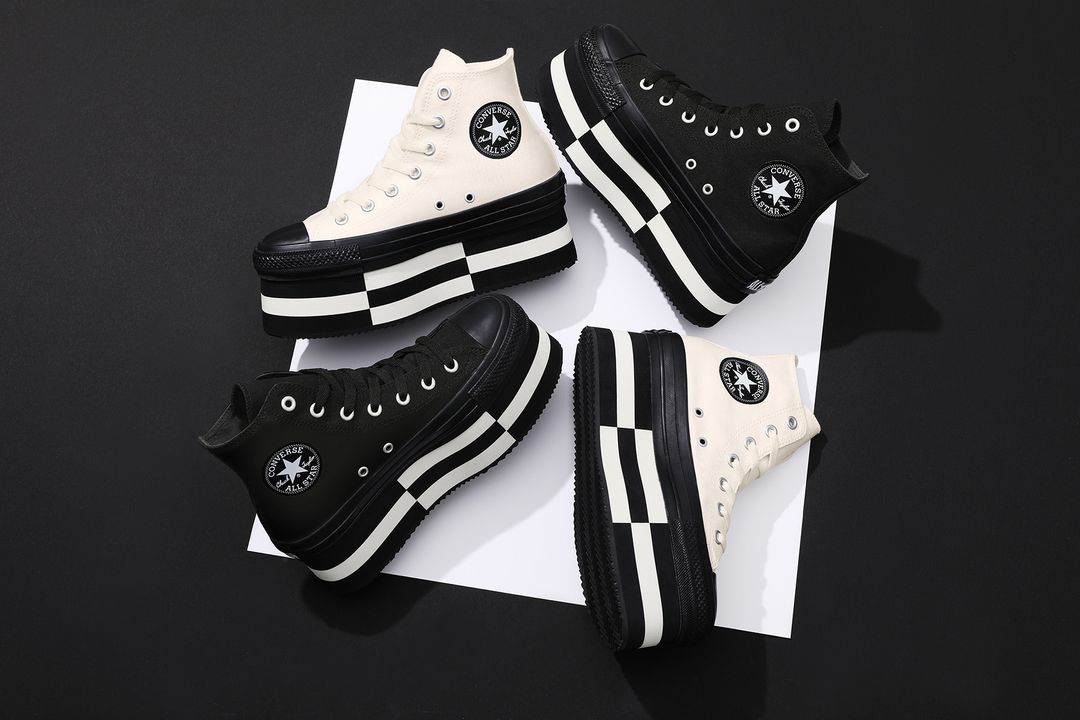 【2024年 7/19 発売】厚底のソールをブロック意匠で表現した CONVERSE ALL STAR CHUNKYBLOCK HI (コンバース オールスター チャンキーブロック)