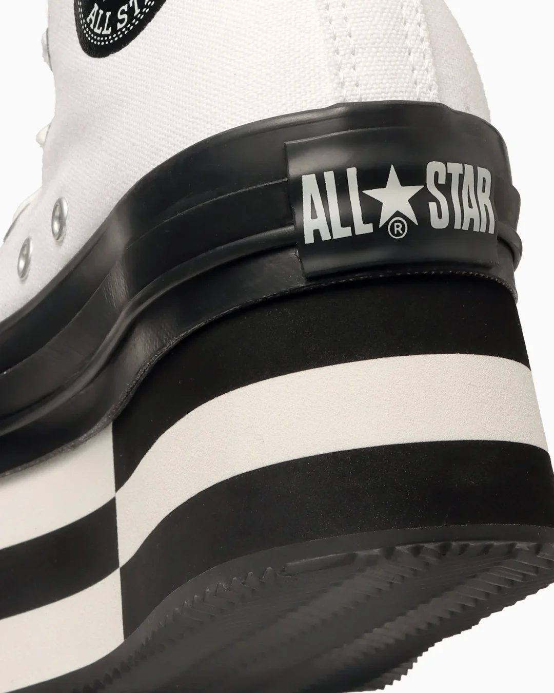 【2024年 7/19 発売】厚底のソールをブロック意匠で表現した CONVERSE ALL STAR CHUNKYBLOCK HI (コンバース オールスター チャンキーブロック)