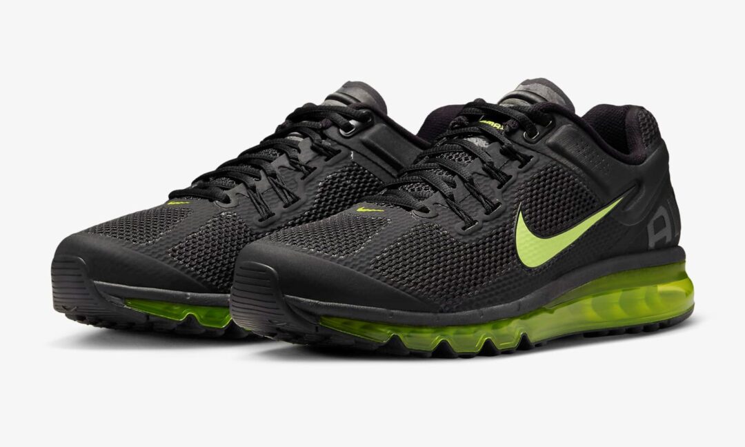 【2024年 7/22 発売】ナイキ ナイキ エア マックス 2013 “ブラック/アンスラサイト/サイバー” (NIKE AIR MAX 2013 “Black/Anthracite/Cyber”) [HF3660-001]