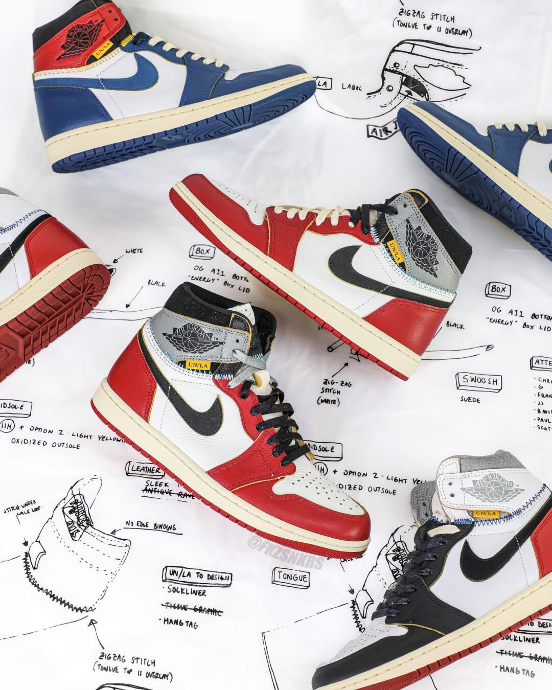 【2025年 2/12 発売予定】UNION × NIKE AIR JORDAN 1 RETRO HIGH OG SP GH “Varsity Red” (ユニオン ナイキ エア　ジョーダン レトロ ハイ “バーシティレッド”) [HV8563-600]