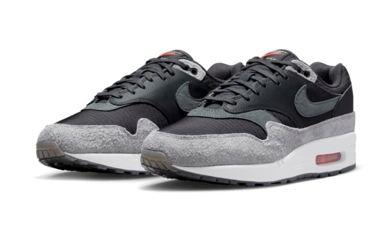 Nike air max 1 white grey black on sale