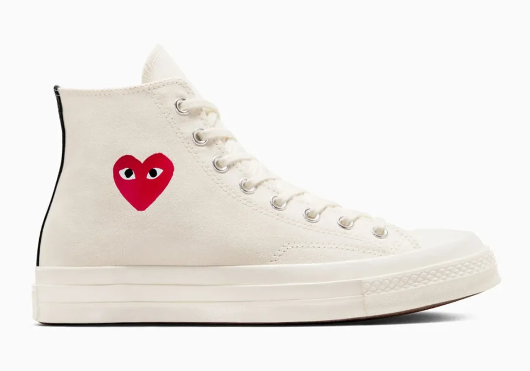 【2024年 7/11 発売】PLAY COMME des GARCONS × CONVERSE CHUCK 70 “Heart” (プレイ・コム デ ギャルソン コンバース チャック 70 “ハート”) [A08800C/A08801C]