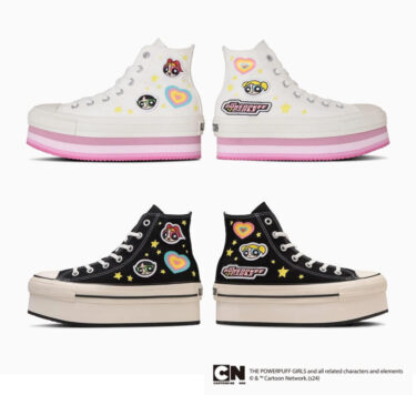 【2024年 8/30 発売】パワーパフ ガールズ × コンバース オールスター チャンキーライン (CONVERSE ALL STAR CHUNKYLINE HI THE POWERPUFF GIRLS)