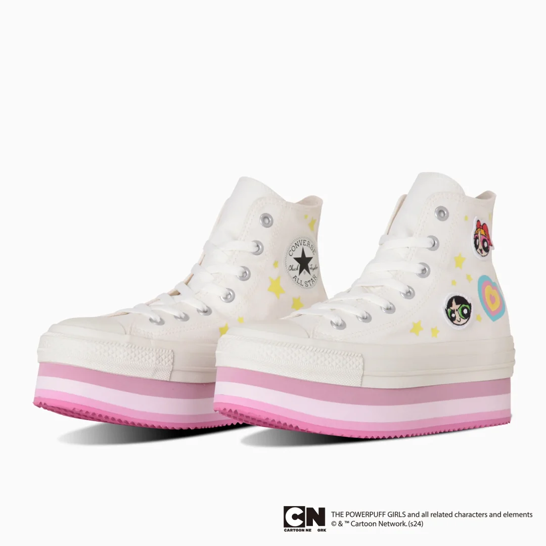 【2024年 8/30 発売】パワーパフ ガールズ × コンバース オールスター チャンキーライン (CONVERSE ALL STAR CHUNKYLINE HI THE POWERPUFF GIRLS)