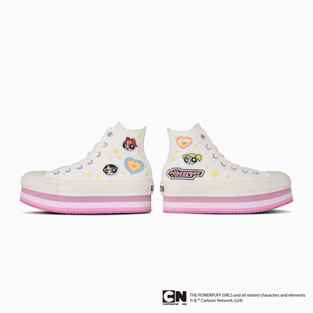 【2024年 8/30 発売】パワーパフ ガールズ × コンバース オールスター チャンキーライン (CONVERSE ALL STAR CHUNKYLINE HI THE POWERPUFF GIRLS)