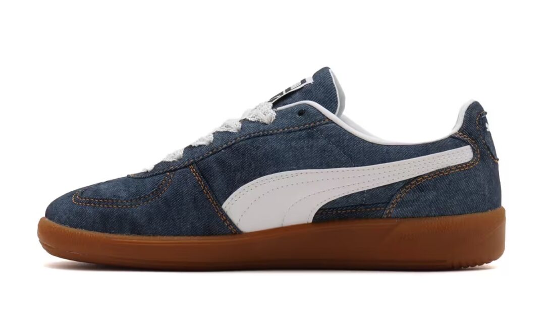 【2024年 8/23 発売】atmos pink × PUMA PALERMO DENIM “Puma Navy/Puma White” (アトモスピンク プーマ パレルモ デニム “ネイビー/ホワイト”) [399990-01]