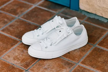 【2024年 8/23 発売】取り外し可能なレザーのキルトパーツを付属 CONVERSE ALL STAR (R) QUILT OX “White” (コンバース オールスター キルト)