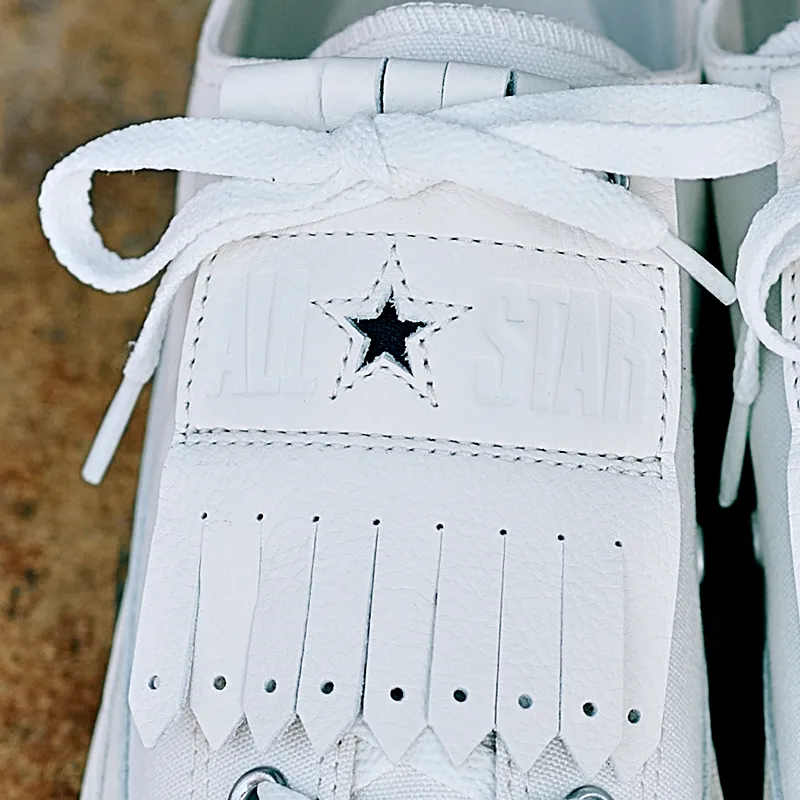 【2024年 8/23 発売】取り外し可能なレザーのキルトパーツを付属 CONVERSE ALL STAR (R) QUILT OX “White” (コンバース オールスター キルト)